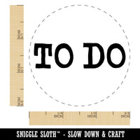 To Do Text Self-Inking Rubber Stamp for Stamping Crafting Planners