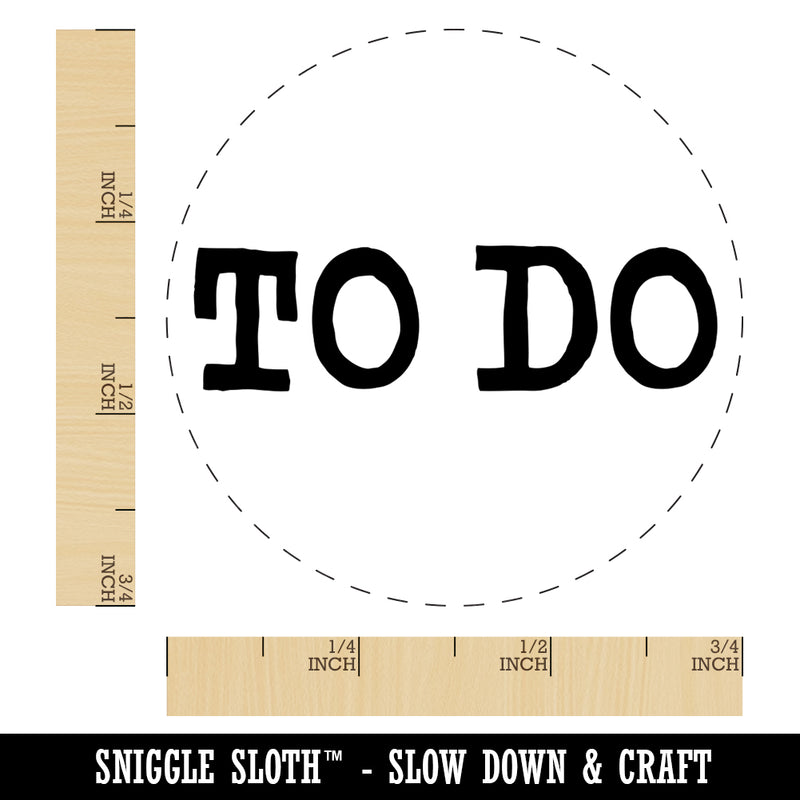 To Do Text Self-Inking Rubber Stamp for Stamping Crafting Planners