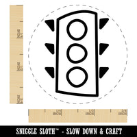 Traffic Light Doodle Self-Inking Rubber Stamp for Stamping Crafting Planners