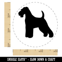 Welsh Terrier Dog Solid Self-Inking Rubber Stamp for Stamping Crafting Planners