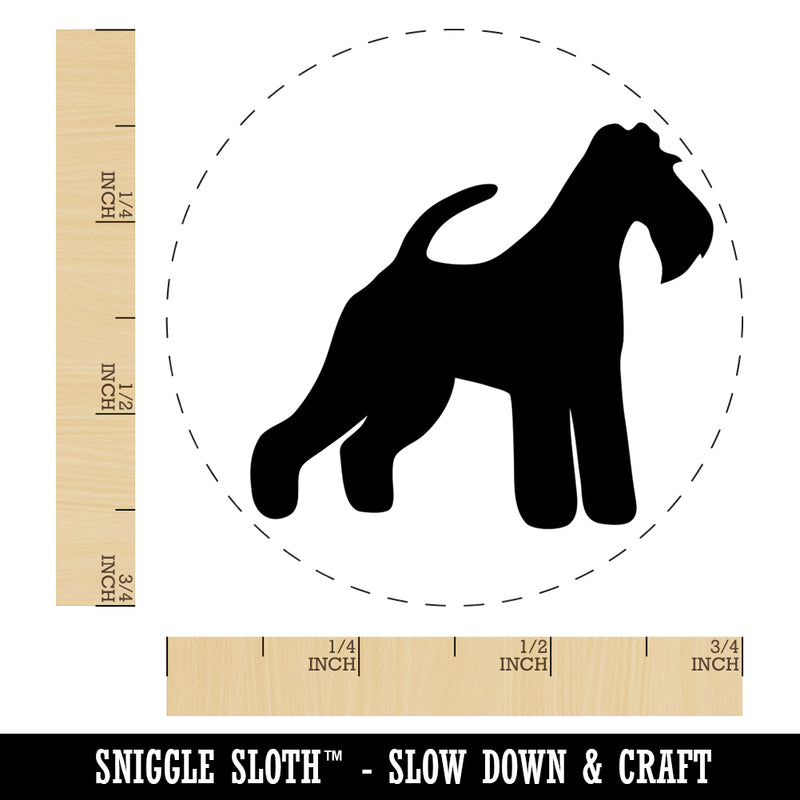 Wire Hair Fox Terrier Dog Solid Self-Inking Rubber Stamp for Stamping Crafting Planners