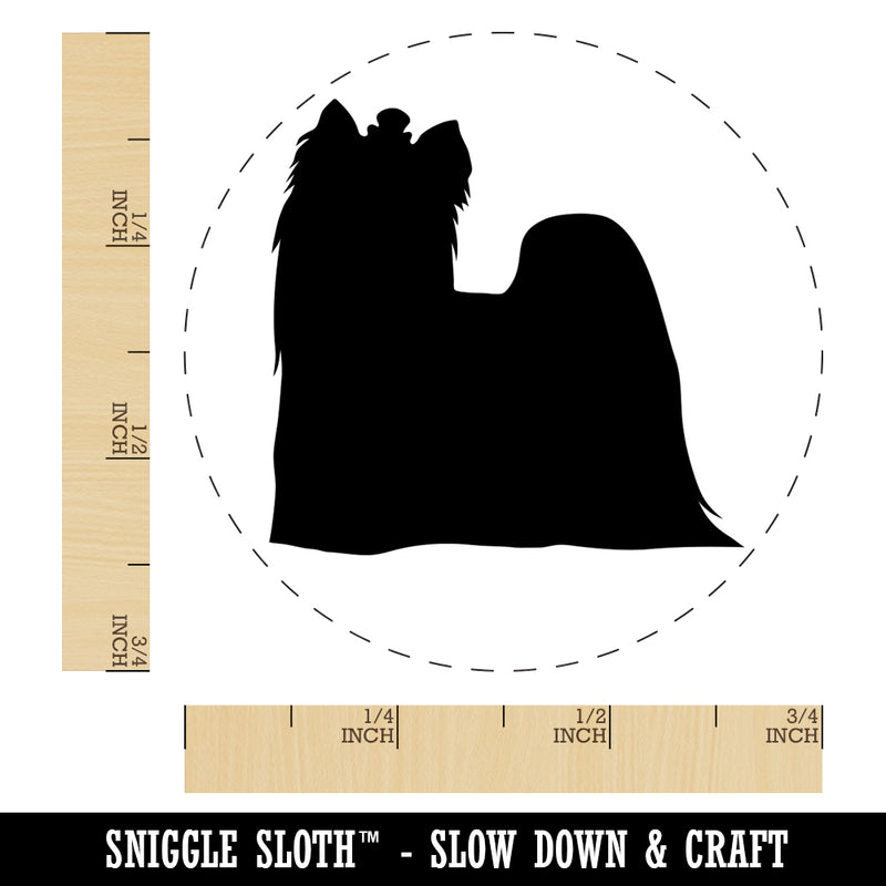 Yorkie Yorkshire Terrier Dog Solid Self-Inking Rubber Stamp for Stamping Crafting Planners