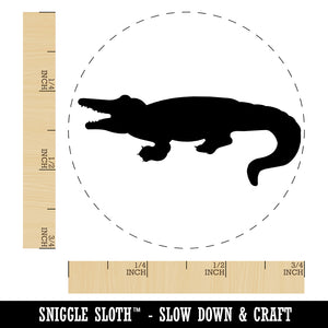 Alligator Crocodile Solid Self-Inking Rubber Stamp for Stamping Crafting Planners