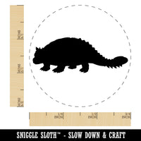 Ankylosaurus Dinosaur Solid Self-Inking Rubber Stamp for Stamping Crafting Planners