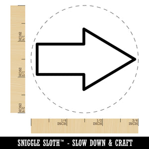 Arrow Rounded Corners Outline Self-Inking Rubber Stamp for Stamping Crafting Planners