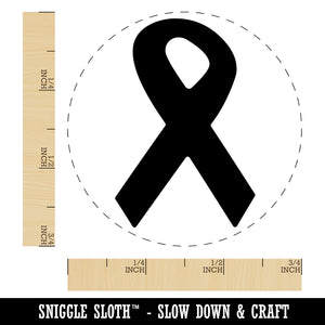 Awareness Ribbon Solid Self-Inking Rubber Stamp for Stamping Crafting Planners