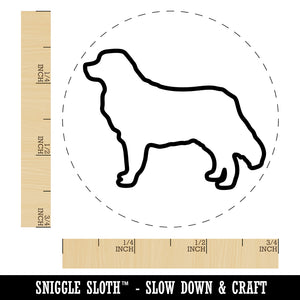 Bernese Mountain Dog Outline Self-Inking Rubber Stamp for Stamping Crafting Planners