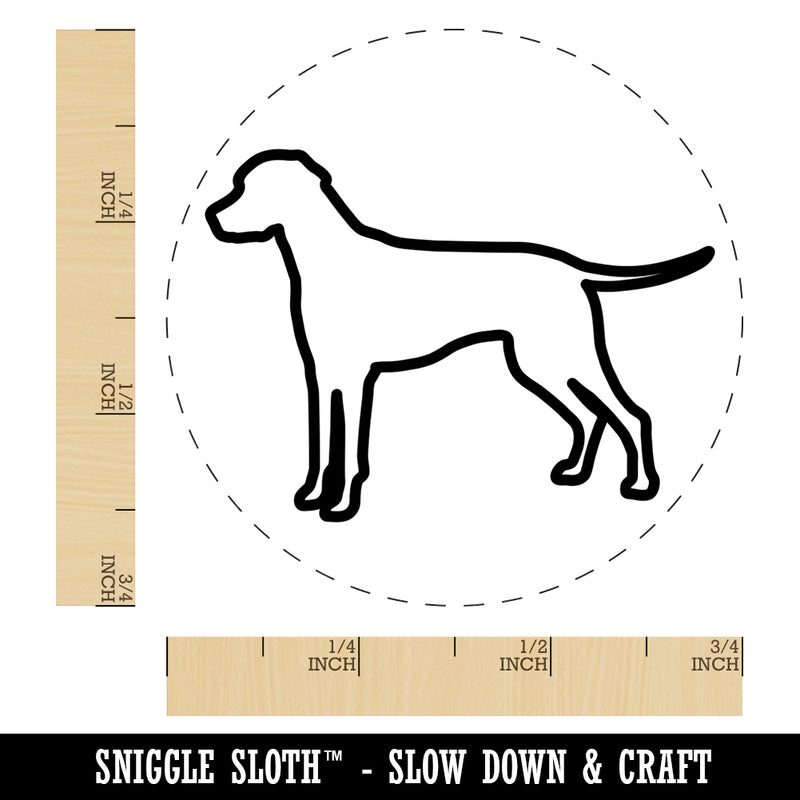 Dalmatian Dog Outline Self-Inking Rubber Stamp for Stamping Crafting Planners