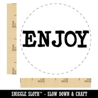 Enjoy Fun Text Self-Inking Rubber Stamp for Stamping Crafting Planners