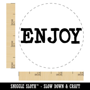 Enjoy Fun Text Self-Inking Rubber Stamp for Stamping Crafting Planners