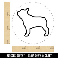 French Bulldog Dog Outline Self-Inking Rubber Stamp for Stamping Crafting Planners