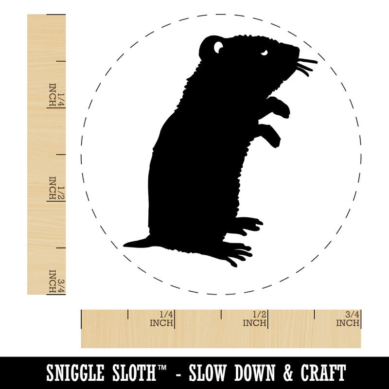 Gerbil Standing Profile Self-Inking Rubber Stamp for Stamping Crafting Planners