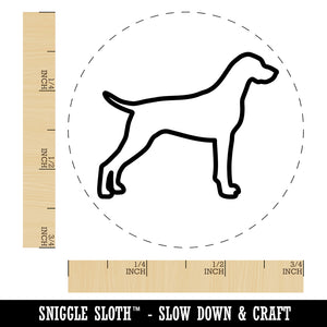 German Shorthaired Pointer Dog Outline Self-Inking Rubber Stamp for Stamping Crafting Planners