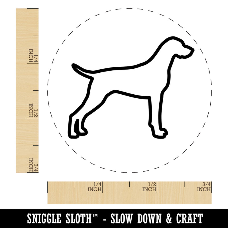 German Shorthaired Pointer Dog Outline Self-Inking Rubber Stamp for Stamping Crafting Planners