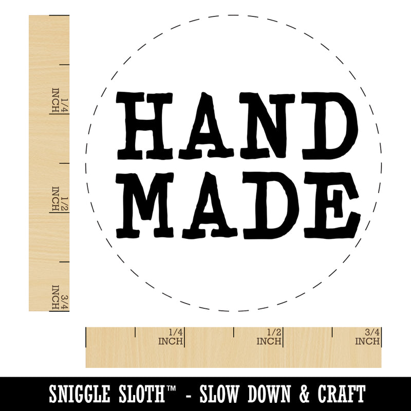 Hand Made Stacked Text Self-Inking Rubber Stamp for Stamping Crafting Planners