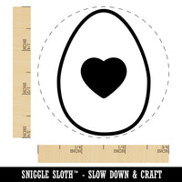 Heart in Egg Self-Inking Rubber Stamp for Stamping Crafting Planners