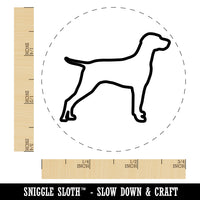 Hungarian Vizsla Dog Outline Self-Inking Rubber Stamp for Stamping Crafting Planners