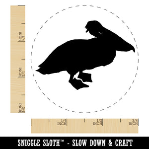 Pelican Bird Solid Self-Inking Rubber Stamp for Stamping Crafting Planners