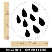 Rain Shower Self-Inking Rubber Stamp for Stamping Crafting Planners