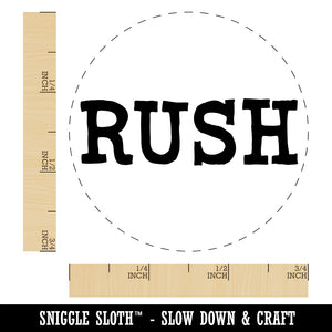 Rush Fun Text Self-Inking Rubber Stamp for Stamping Crafting Planners