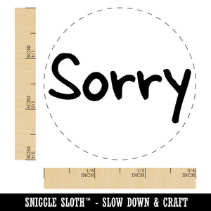 Sorry Text Self-Inking Rubber Stamp for Stamping Crafting Planners