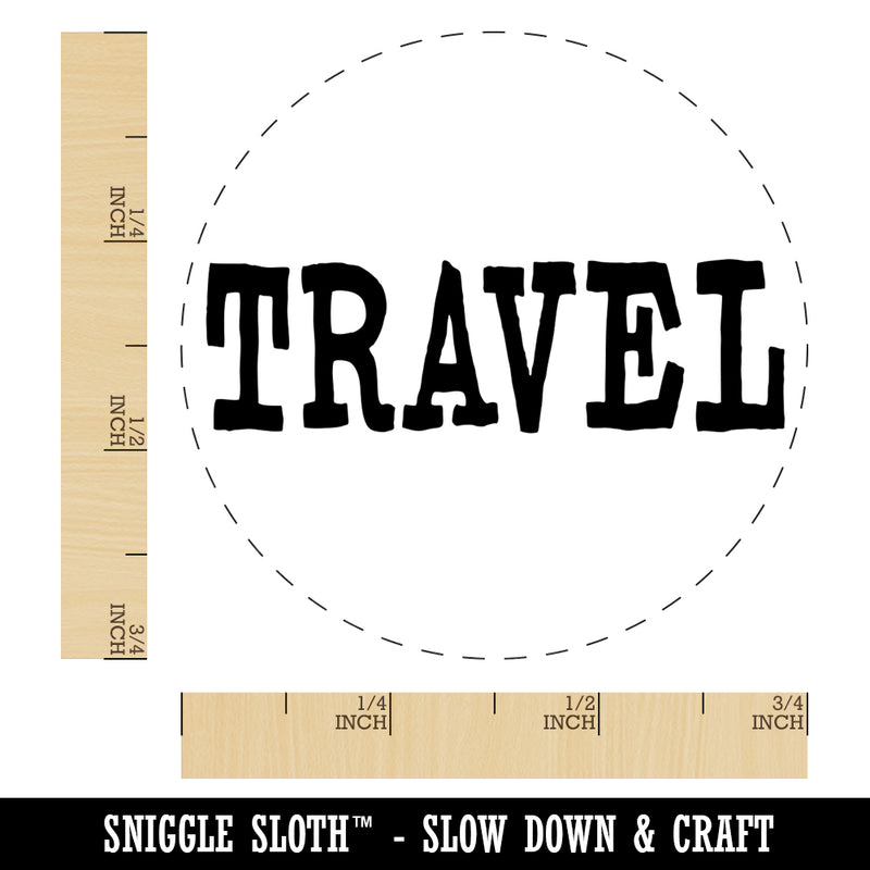 Travel Fun Text Self-Inking Rubber Stamp for Stamping Crafting Planners