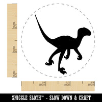 Velociraptor Dinosaur Solid Self-Inking Rubber Stamp for Stamping Crafting Planners