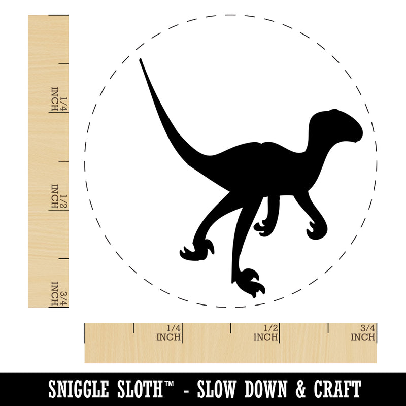 Velociraptor Dinosaur Solid Self-Inking Rubber Stamp for Stamping Crafting Planners