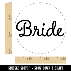 Bride Wedding Fun Text Self-Inking Rubber Stamp for Stamping Crafting Planners