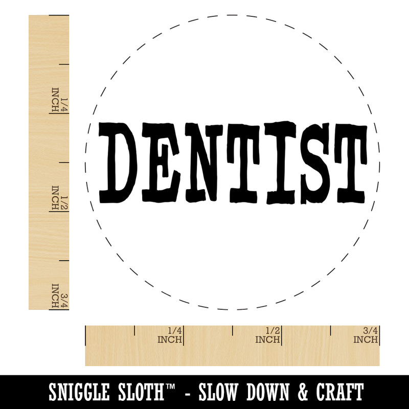 Dentist Text Self-Inking Rubber Stamp for Stamping Crafting Planners