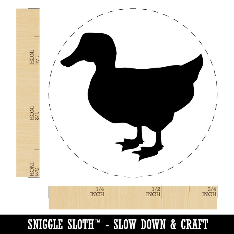 Duck Standing Mallard Solid Self-Inking Rubber Stamp for Stamping Crafting Planners