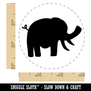 Elephant Doodle Solid Self-Inking Rubber Stamp for Stamping Crafting Planners