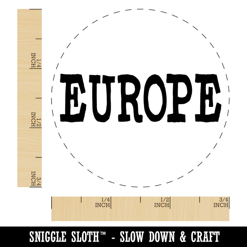 Europe Fun Text Self-Inking Rubber Stamp for Stamping Crafting Planners