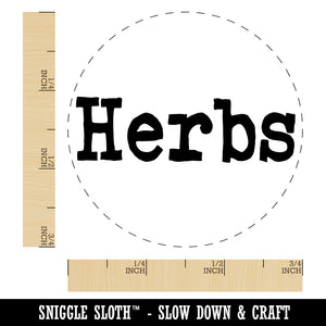 Herbs Gardening Fun Text Self-Inking Rubber Stamp for Stamping Crafting Planners