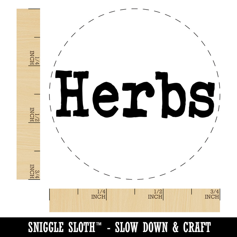 Herbs Gardening Fun Text Self-Inking Rubber Stamp for Stamping Crafting Planners