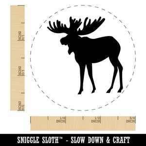 Moose Solid Self-Inking Rubber Stamp for Stamping Crafting Planners