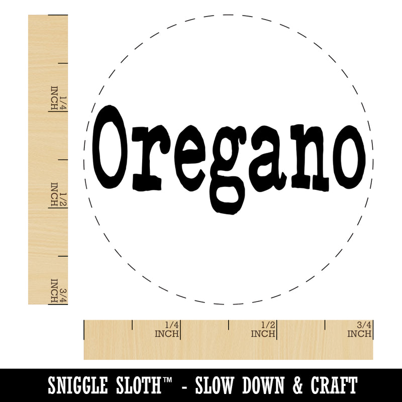 Oregano Herb Fun Text Self-Inking Rubber Stamp for Stamping Crafting Planners