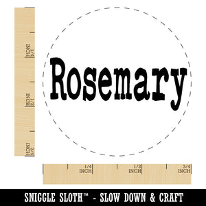 Rosemary Herb Fun Text Self-Inking Rubber Stamp for Stamping Crafting Planners