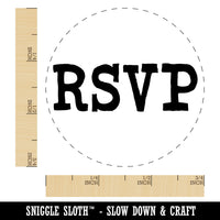 RSVP Fun Text Self-Inking Rubber Stamp for Stamping Crafting Planners