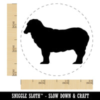 Sheep Standing Solid Self-Inking Rubber Stamp for Stamping Crafting Planners