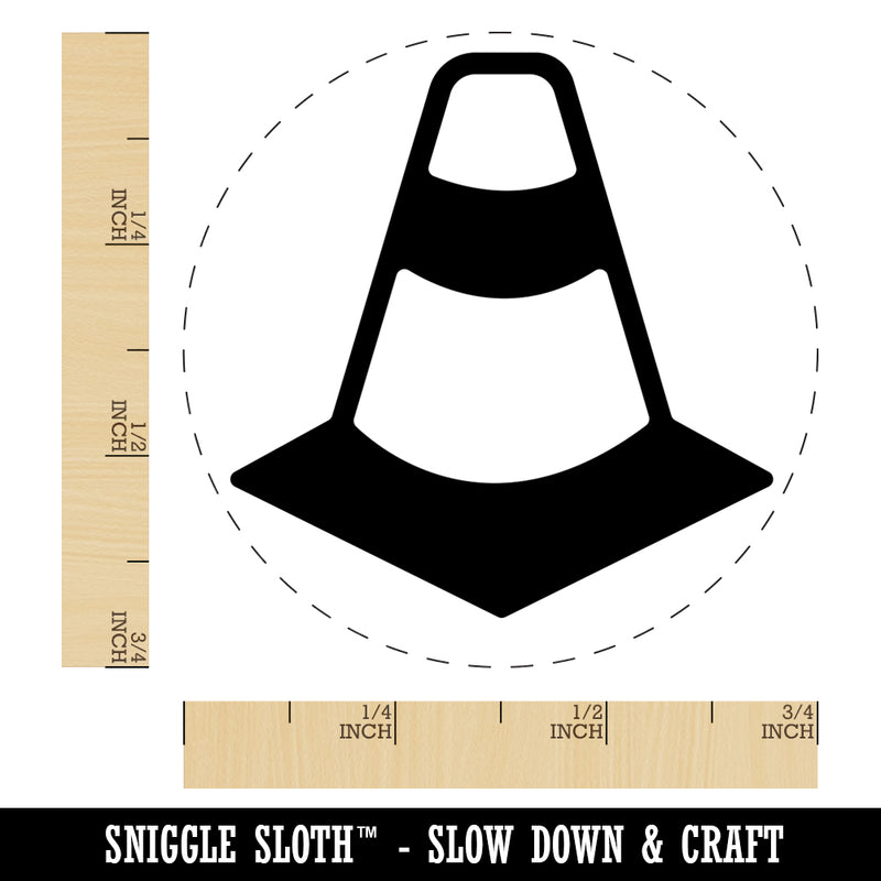 Traffic Cone Self-Inking Rubber Stamp for Stamping Crafting Planners