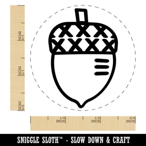 Acorn Doodle Self-Inking Rubber Stamp for Stamping Crafting Planners