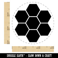 Bee Honeycomb Solid Self-Inking Rubber Stamp for Stamping Crafting Planners