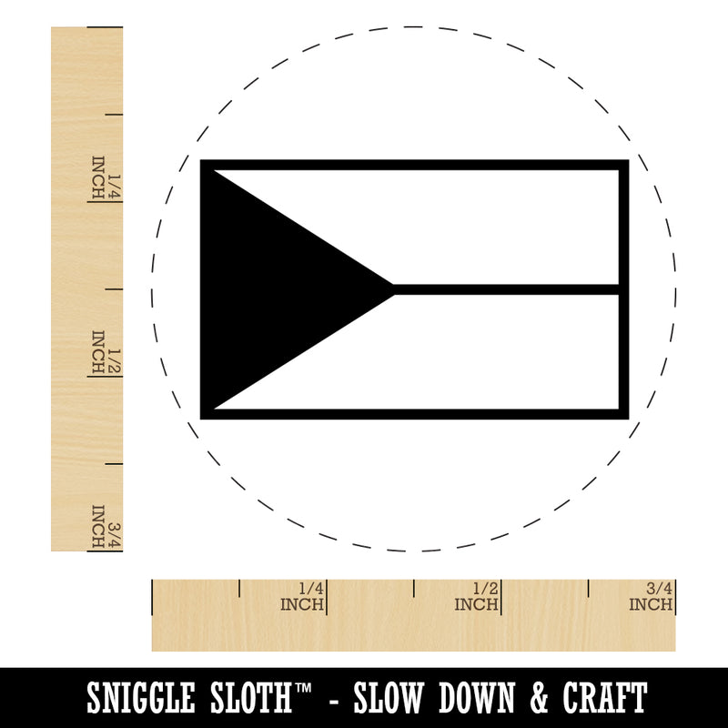 Czech Republic Flag Self-Inking Rubber Stamp for Stamping Crafting Planners