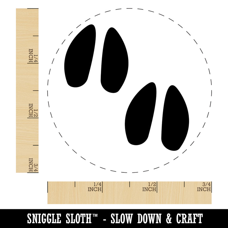 Deer Tracks Footprints Self-Inking Rubber Stamp for Stamping Crafting Planners