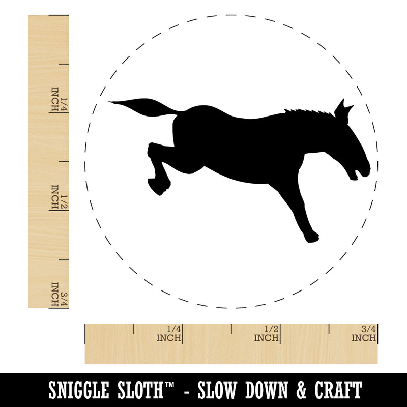 Donkey Kicking Solid Self-Inking Rubber Stamp for Stamping Crafting Planners