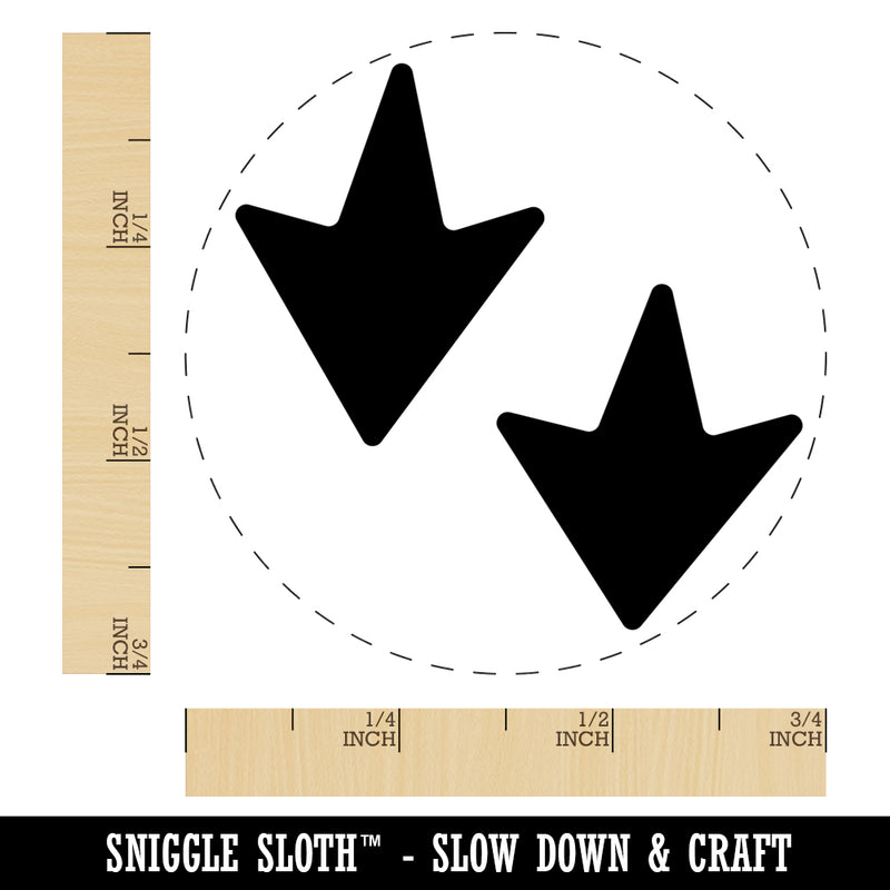 Duck Goose Footprint Track Self-Inking Rubber Stamp for Stamping Crafting Planners