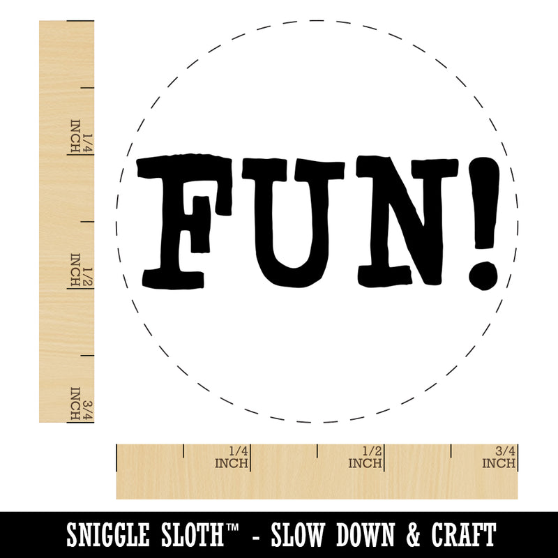 Fun Bold Text Self-Inking Rubber Stamp for Stamping Crafting Planners