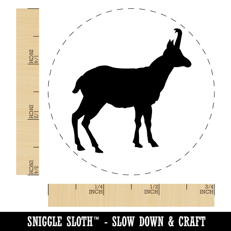 Goat Right Facing Solid Self-Inking Rubber Stamp for Stamping Crafting Planners