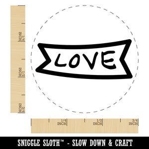 Love Banner Self-Inking Rubber Stamp for Stamping Crafting Planners